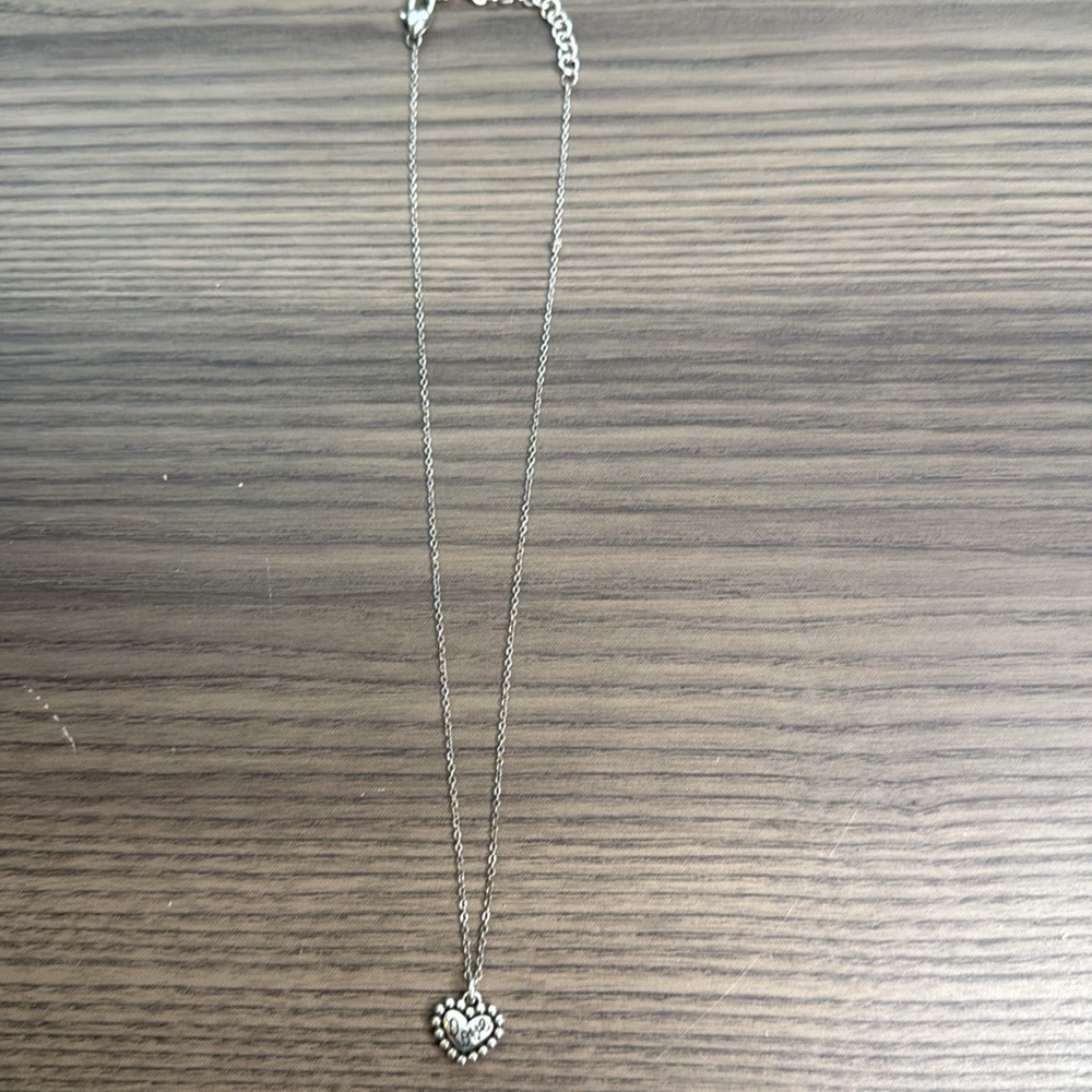 Brighton Be Mine Love Silver Heart Pendant Necklace - Picture 2 of 4